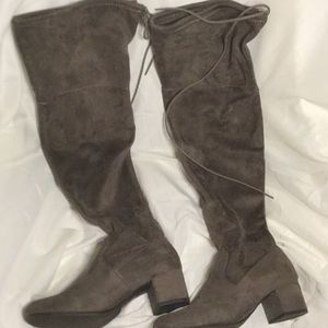 Cityclassified-Gray over knee boots